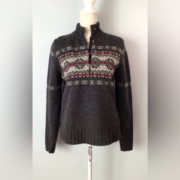 Woolrich Sweater Pullover Onyx Heather - Picture 1 of 9